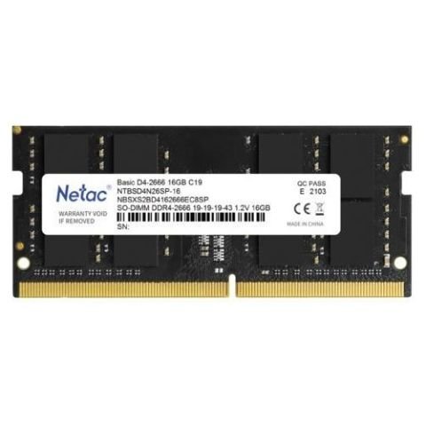 Netac Basic NTB 16GB 2666MHz DDR4 NTBSD4N26SP-16 RAM