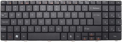 Packard Bell EasyNote TJ71 TJ73 TJ75 TJ76 NV52 NV53 siyah klavye