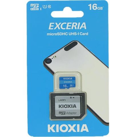 Kioxia 16GB Micro SDHC U1/C10 UHS-1 LMEX1L016GG2