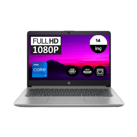 HP 240 G9 6Q8M0ES i7-1255U 16 GB 512 GB SSD 14'' Free Dos FHD Dizüstü Bilgisayar