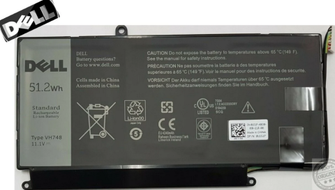 Dell Vostro VH748, 6PHG8, DXR10 P34F, P41G, 14-5000 5460, 5470, Orjınal Pil Batarya