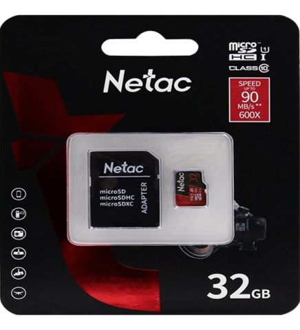 Netac 32GB MicroSDHC V10/A1/C10 NT02P500PRO-032G-R