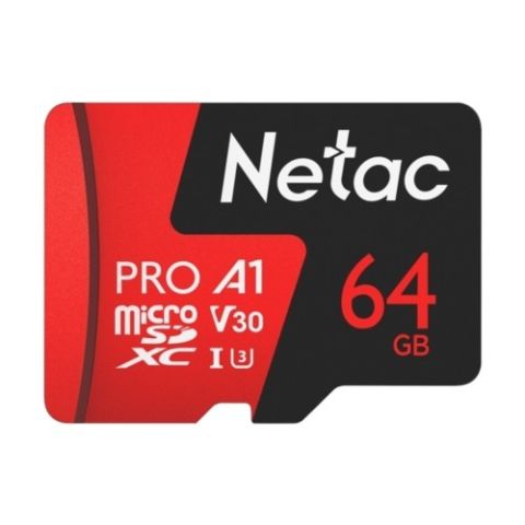 Netac 64GB MicroSDXC V30/A1/C10 NT02P500PRO-064G-R