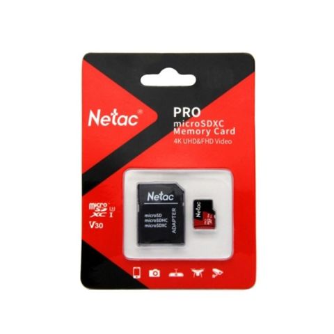 Netac 256G MicroSDXC V30/A1/C10 NT02P500PRO-256G-R