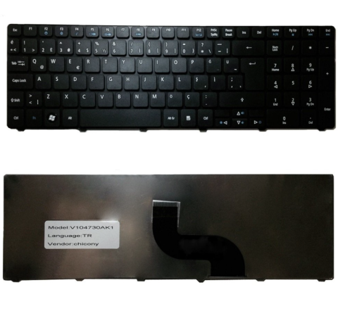 Acer Travelmate 8531 8531G 8572 8572G  siyah klavye