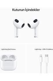 Apple AirPods 3. Nesil MPNY3TU/A ve Lightning Şarj Kutusu Bluetooth Kulak İçi Kulaklık