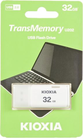 Kioxia U202 32GB USB2.0 LU202W032GG4 Beyaz