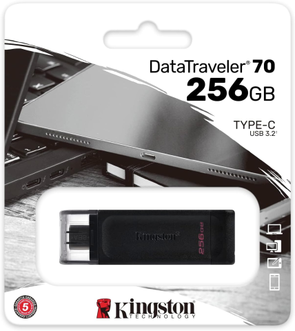 Kingston DataTraveler 70 DT70/256GB 256 GB Flash Bellek