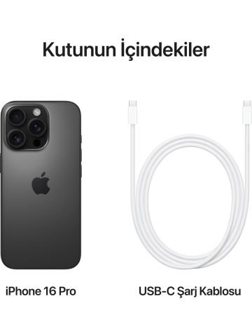 iPhone 16 Pro 128 GB Siyah Titanyum