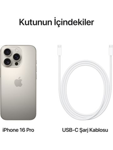 iPhone 16 Pro 512 GB Natürel Titanyum