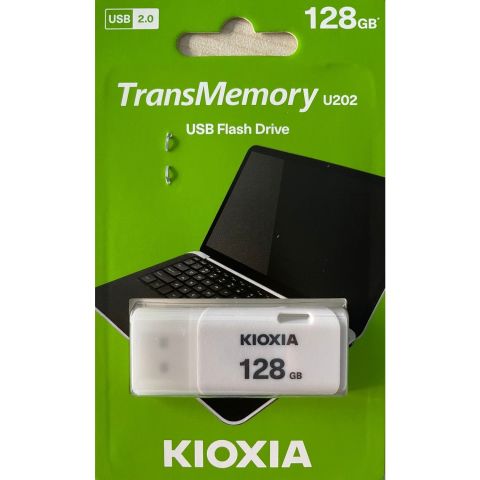 Kioxia U202 128GB USB2.0 LU202W128GG4 Beyaz