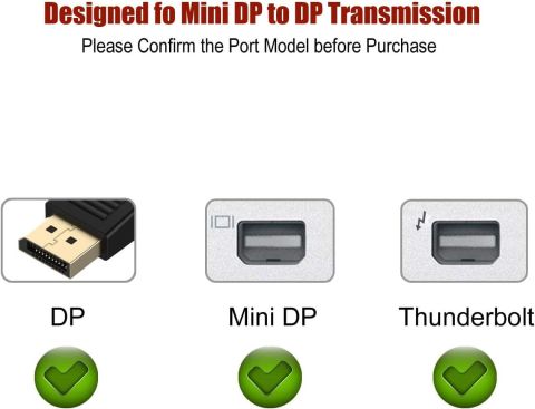 Qport Q-MDP2 DisplayPort to Mini DisplayPort Dönüştürücü