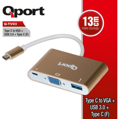 Qport Q-TV03 Laptop Docking Station