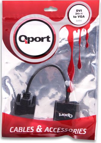 Qport Q-VDV2 DVI to VGA Dönüştürücü