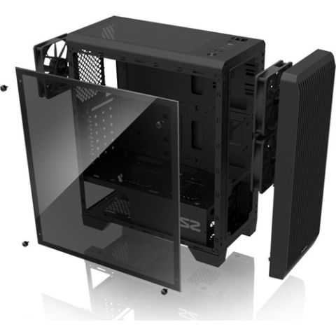 Zalman S2 TG Mid Tower Kasa Siyah PSU YOK