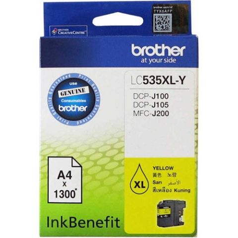 Brother LC535XLY Sarı Kartuş