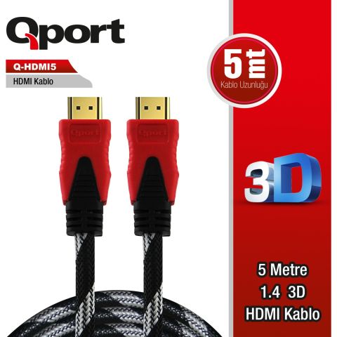 Qport Q-HDMI5 5 m HDMI Kablo