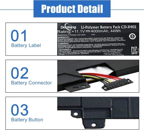 Asus C31-X402 VivoBook S300, S300C S300CA, S300E S400, S400C, S400C