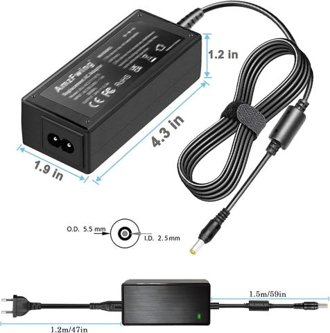 TOSHIBA Orjinal Standart uç 5.5.2.5 19v 3.42A 65W Adaptör Şarj Cihazı