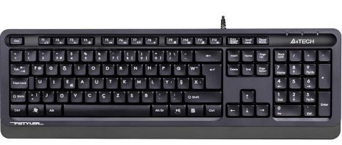A4 Tech FK10 Gri Kablolu Klavye