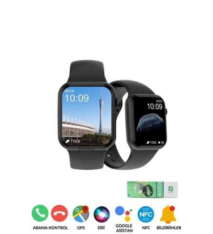 Technodia Dt No 1 Watch 7 Akıllı Saat Serisi Tam Ekran Nfc Gps Takip Bt Arama Aranma Mesaj Okuma Siri Kontrol
