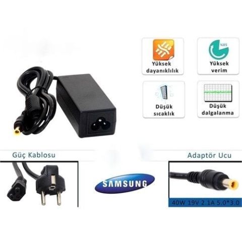 Samsung lcd monitör 14v 3a 5.3mm 3.0mm Adaptör Şarj Cihazı