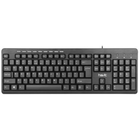 Havit KB256 Kablolu Multimedya Klavye Siyah