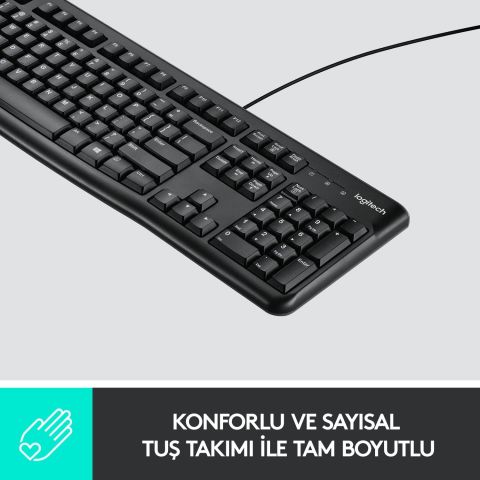 Logitech K120 Q Kablolu Klavye USB 920-002505