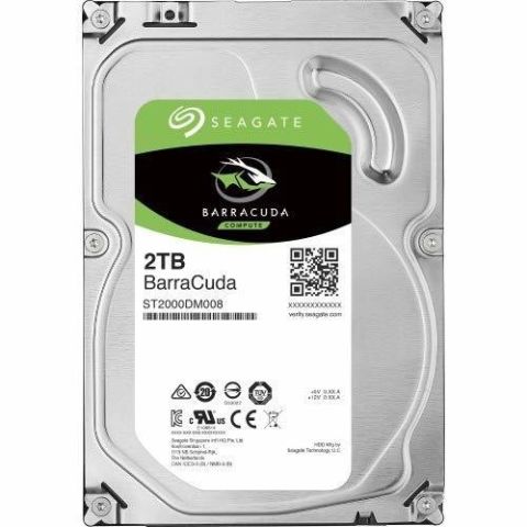 Seagate BarraCuda ST2000DM008 SATA 3.0 7200 RPM 3.5'' 2 TB Harddisk