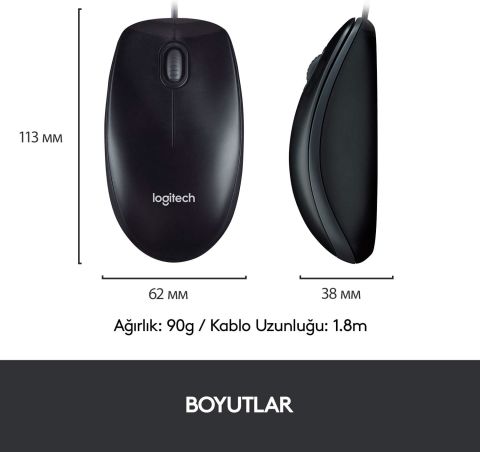 Logitech MK120 Klavye Mouse Set Kablolu 920-002560