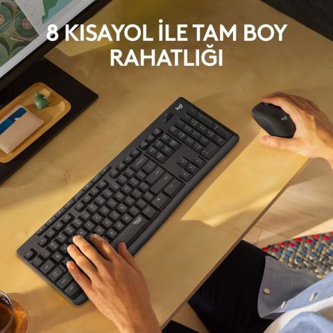 Logitech MK295 Kablosuz KM Set Siyah 920-009804