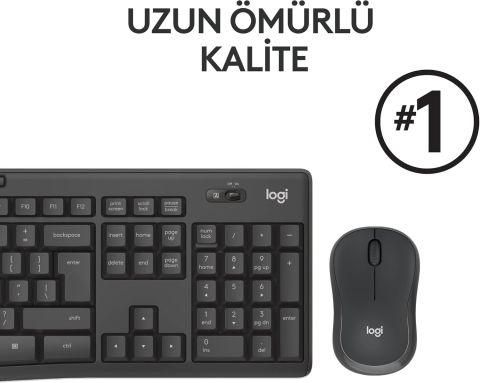 Logitech MK295 Kablosuz KM Set Siyah 920-009804