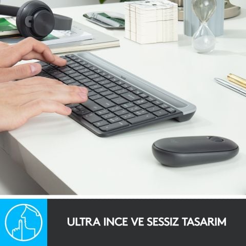 Logitech MK470 Klavye Mouse Kablosuz 920-009435 SY