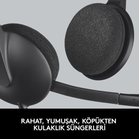 Logitech H340 Mikrofonlu Kulaklık Siyah 981-000475