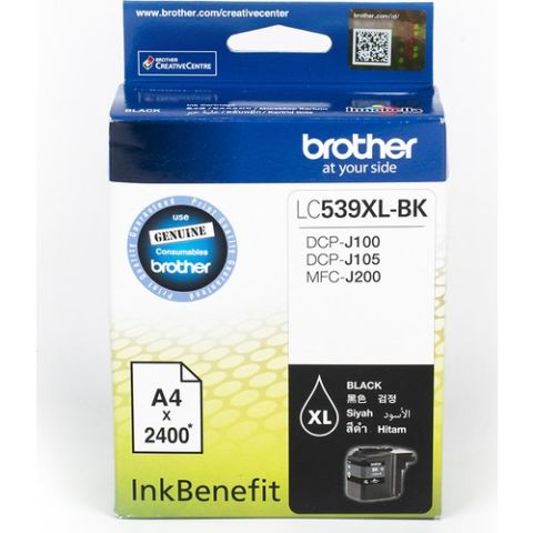 Brother LC539XLBK Siyah Kartuş Orjinal