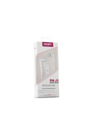 Snopy SN-J5  Kulakiçi Beyaz Mikrofonlu Kulaklık