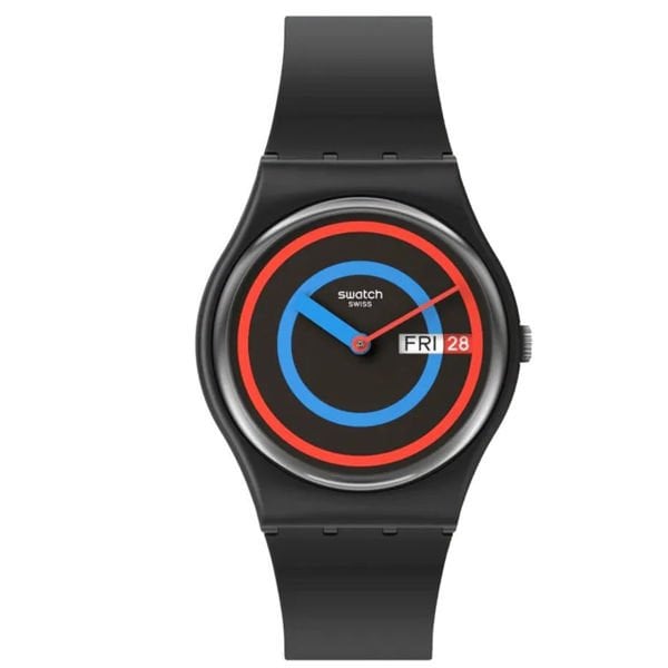 Swatch So28b706 CIRCLING BLACK Kol Saati