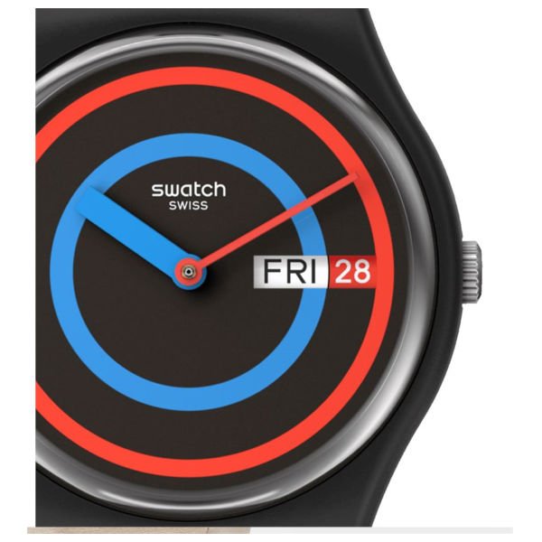 Swatch So28b706 CIRCLING BLACK Kol Saati