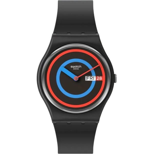 Swatch So28b706 CIRCLING BLACK Kol Saati