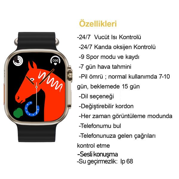 Ferrucci FC SMART WS8 PRO.08 Akıllı Kol Saati