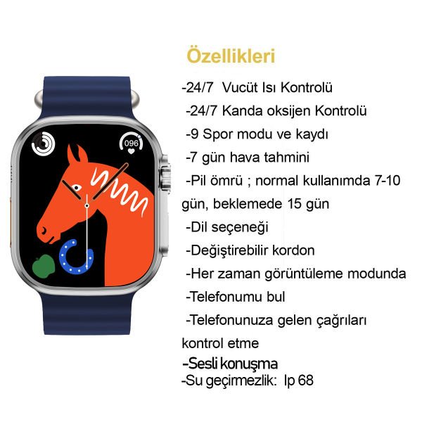 Ferrucci FC SMART WS8 PRO.02 Akıllı Kol Saati