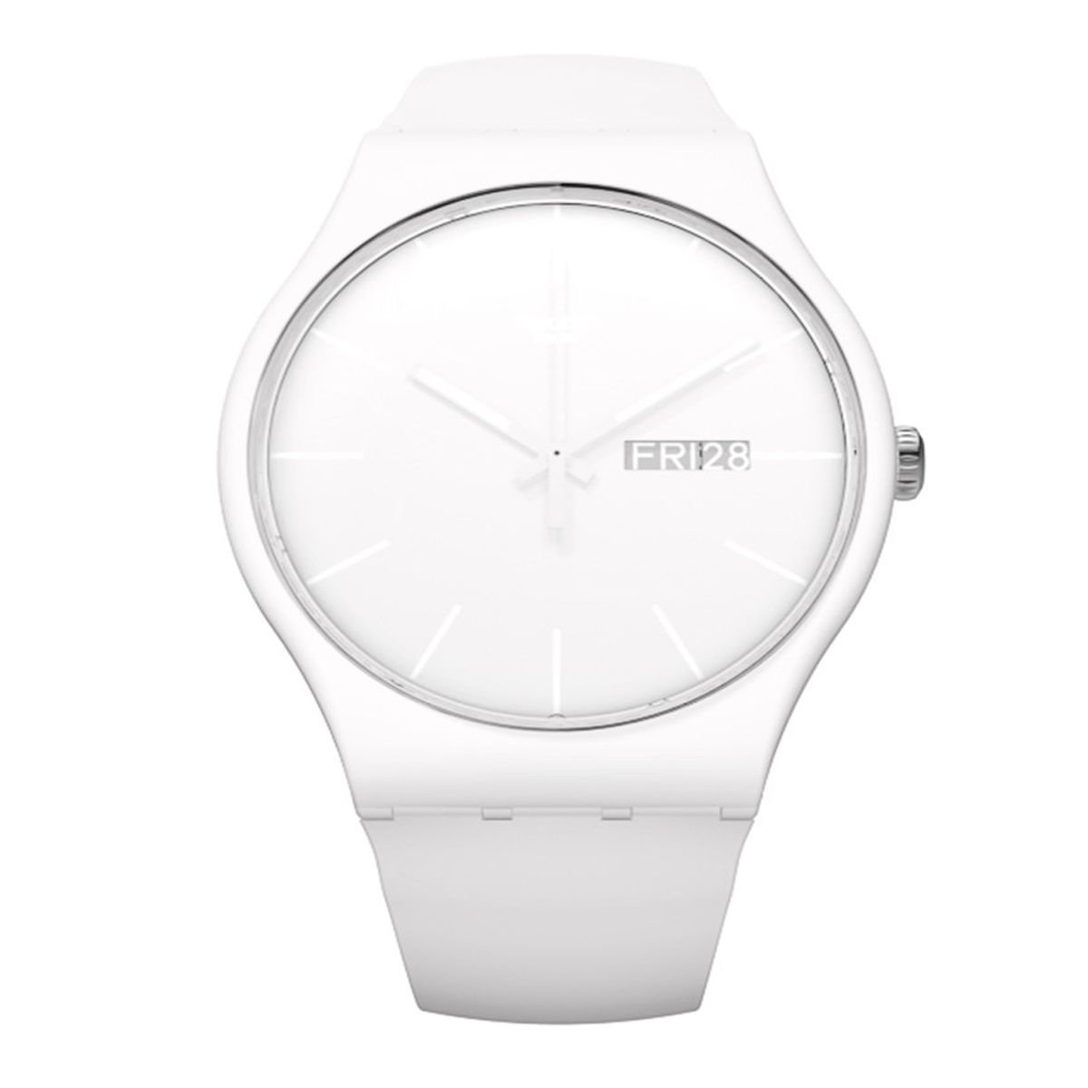 Swatch White Rebel Again Unisex Kol Saati SO29W704  (SO29W704-S14 )