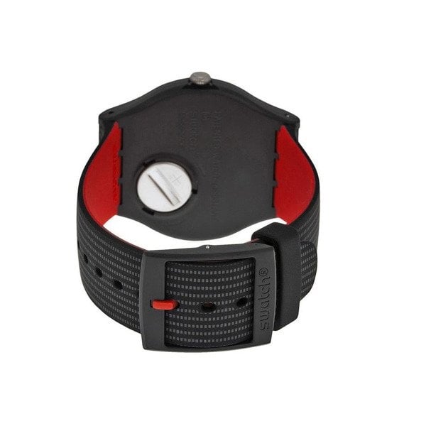Swatch  SO29B710   ( SUOB714) Siyah Plastik Silikon Unisex Kol Saati SO29B710-S14
