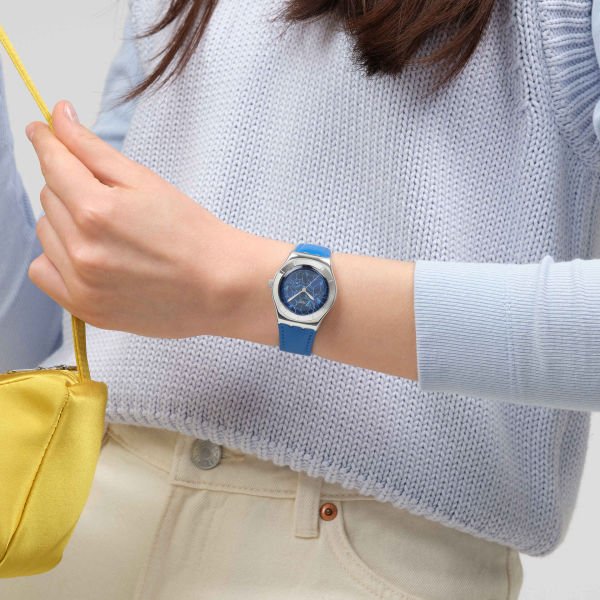 Swatch YLS235 BLUE PETAL PROMISE Kol Saati