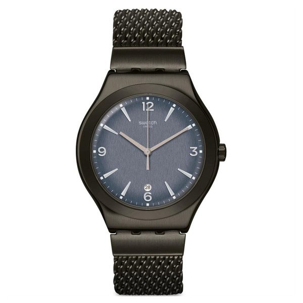 Swatch YWM403M Siyah Çelik Hasır Kol Saati