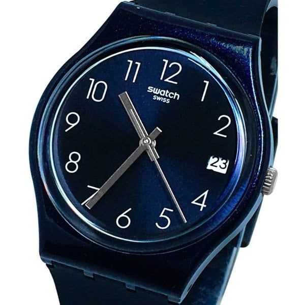 Swatch GN414 Lacivert Plastik Silikon Kadın Kol Saati