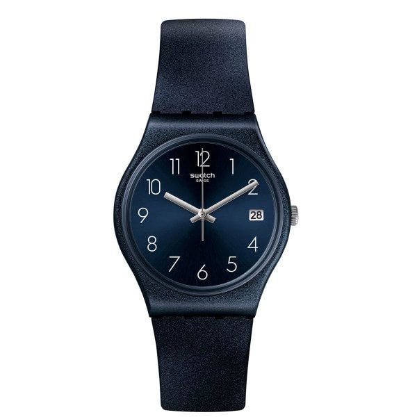 Swatch GN414 Lacivert Plastik Silikon Kadın Kol Saati