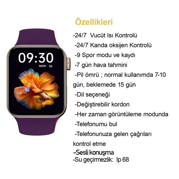 Ferrucci FC SMART2 IWO7.11 Mor Akıllı Kol Saati