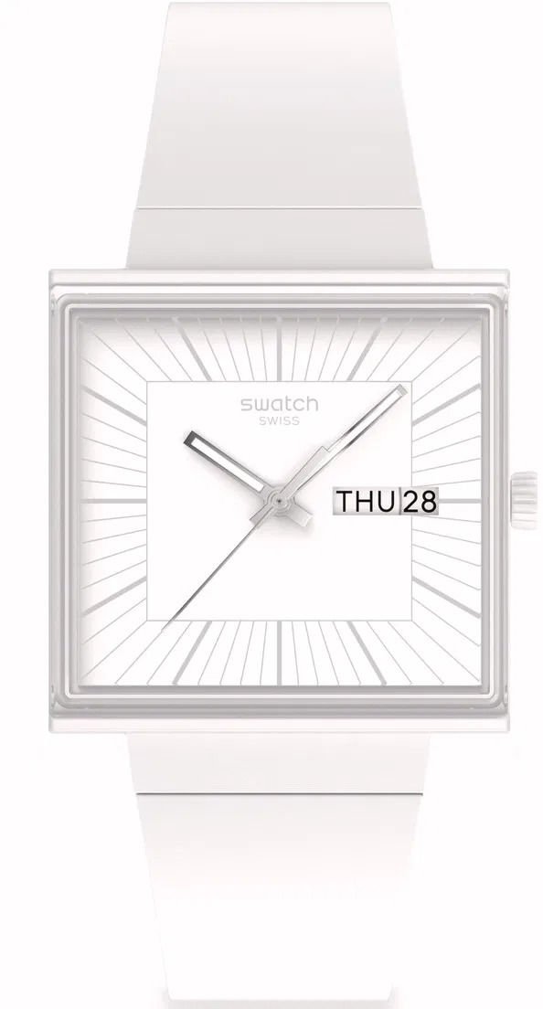 Swatch SO34W700 WHAT IF...ALLWHITE? Kol Saati