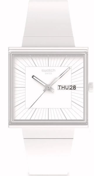 Swatch SO34W700 WHAT IF...ALLWHITE? Kol Saati